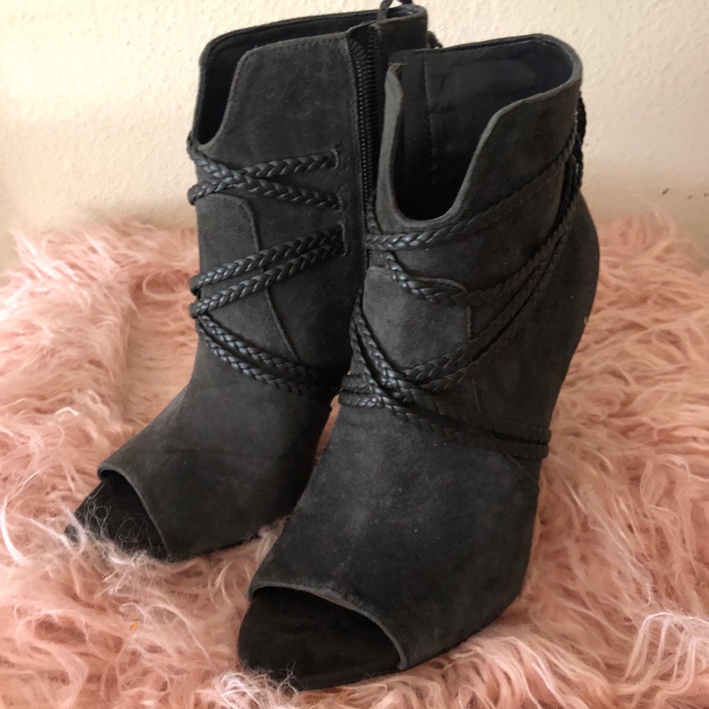 Vince Camuto Peep Toe Booties